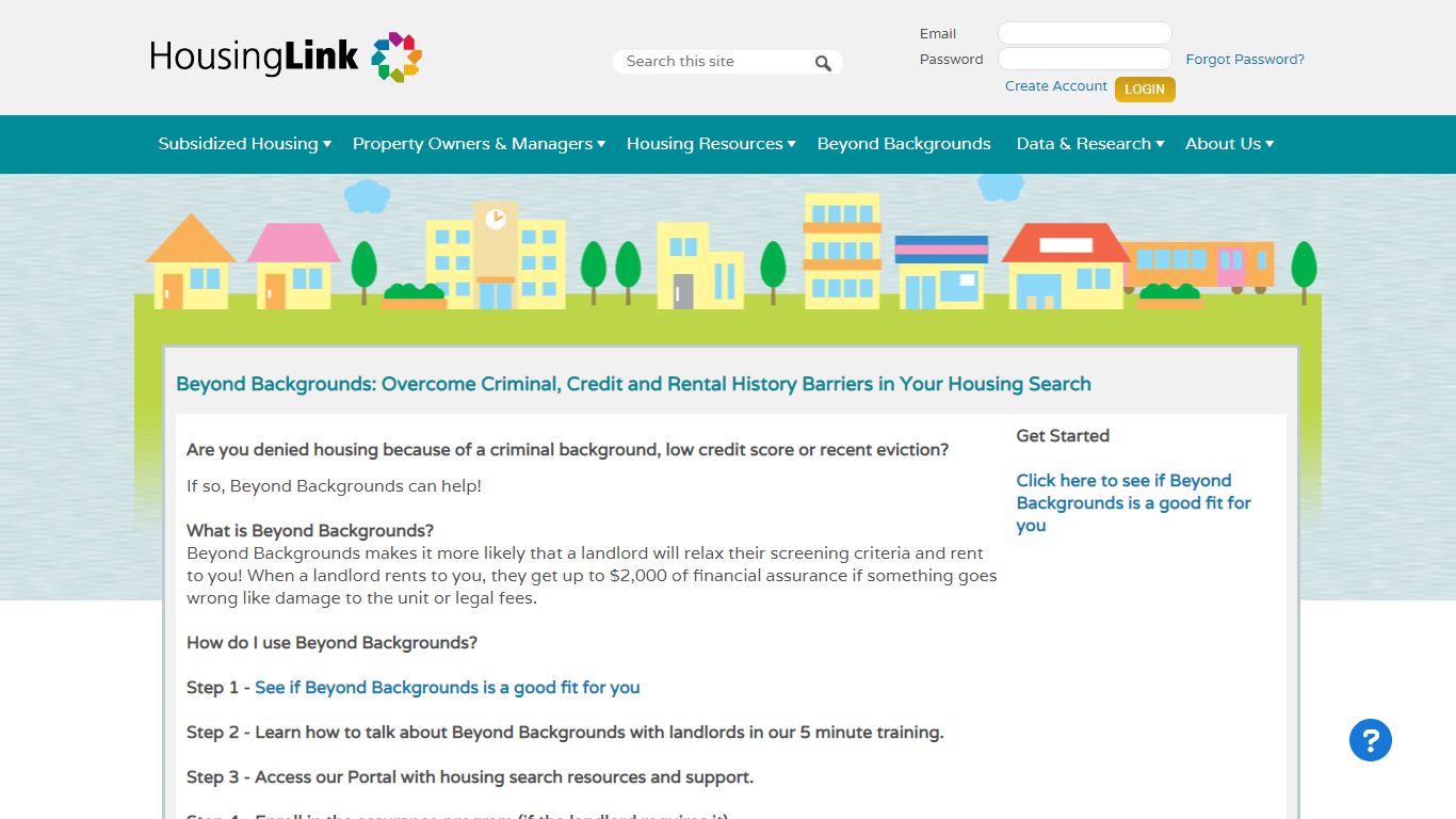 Beyond Backgrounds - HousingLink